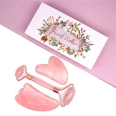 Ansiktsmassager Jade Roller Gua Sha Set