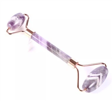 Natural Crystal Rose Gold Ansikts Jade Roller