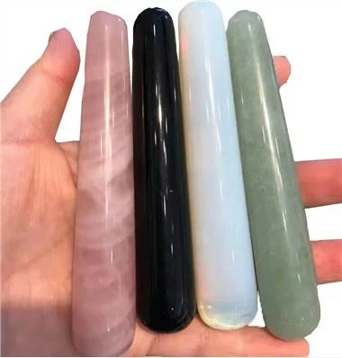 Natural Quartz Crystals Jade Wands Massager