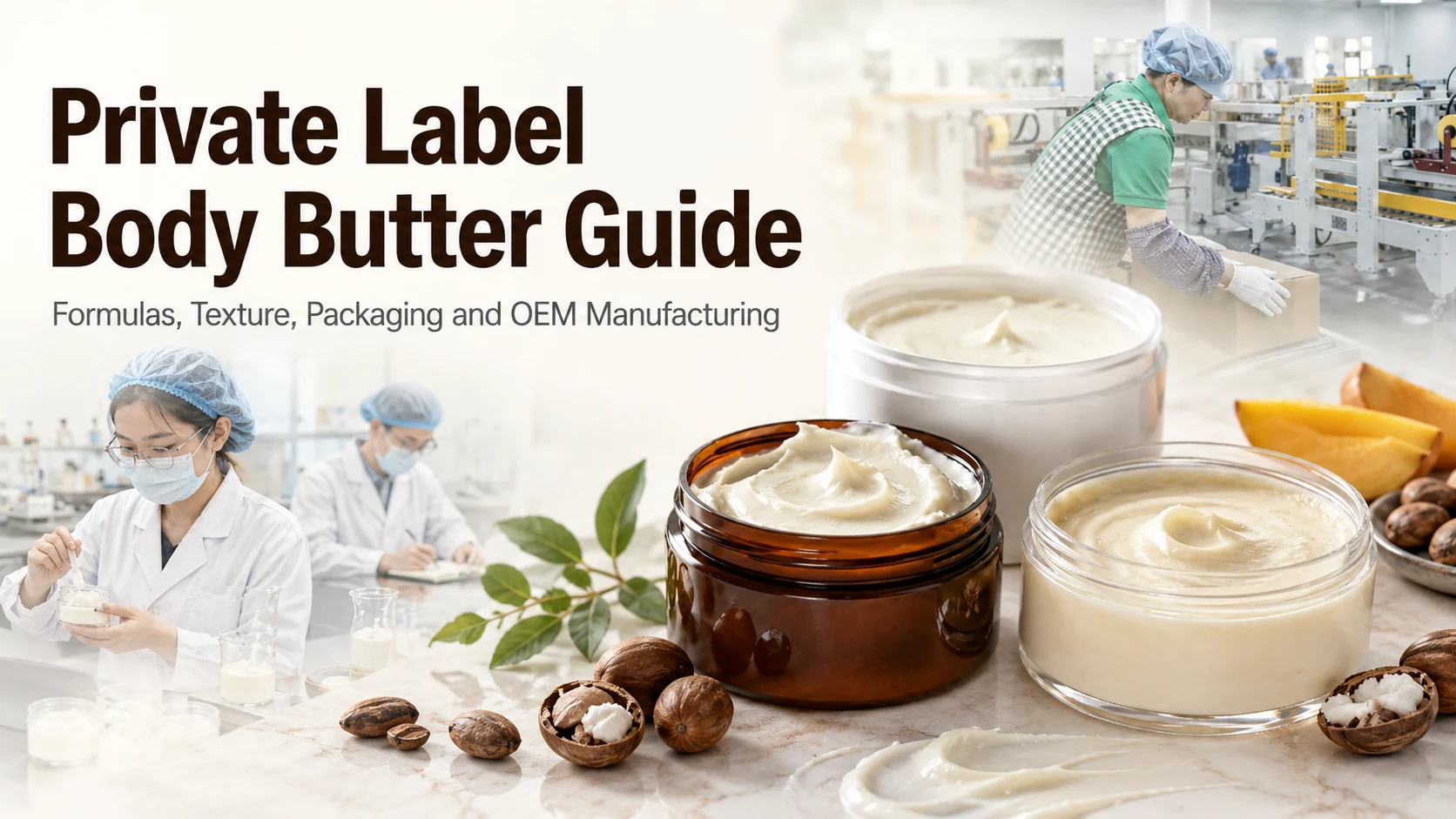 Private Label Body Butter Guide: Formler, textur, förpackning och OEM-tillver...